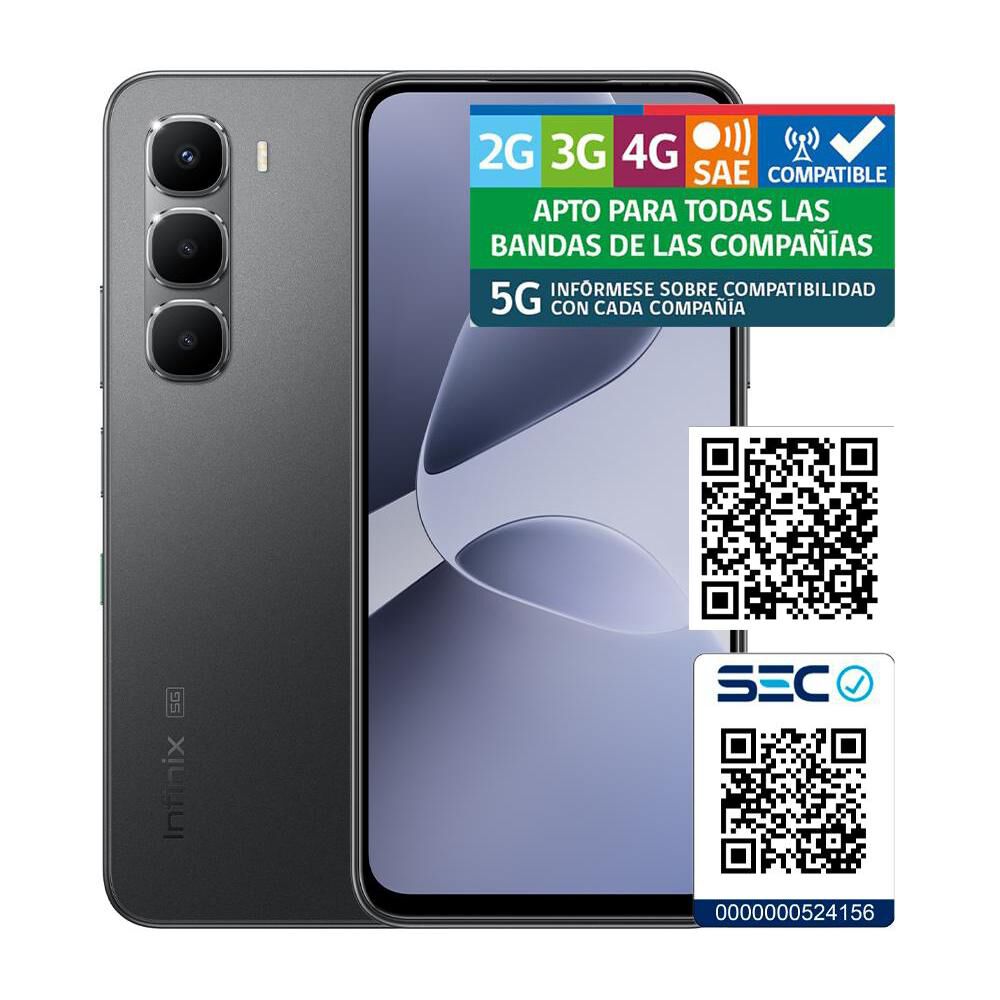 Smartphone Infinix Hot 60 / 5G / 256 GB / Sleek Black / Liberado image number 5.0