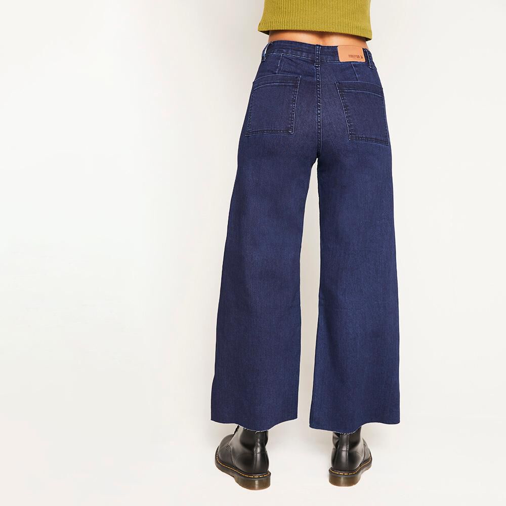 Jeans Tiro Alto Culotte Mujer Rolly Go image number 2.0