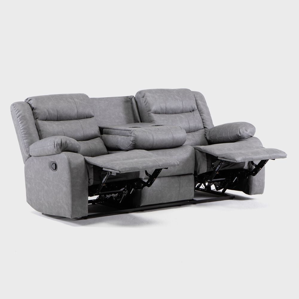 Sof&aacute; 3 Cuerpos Reclinable Moderno Roma Km060s image number 6.0