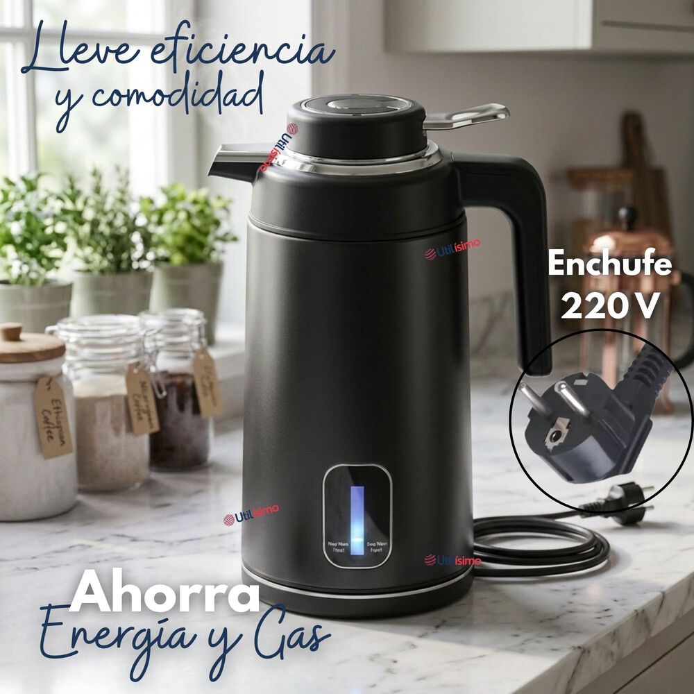 Termo Hervidor El&eacute;ctrico Acero Inoxidable 3.0 Litros image number 5.0