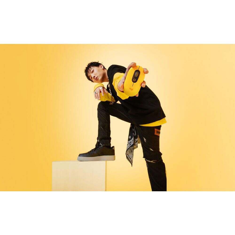 Mouse Inalambrico Logitech Pop Emoji Amarillo image number 3.0