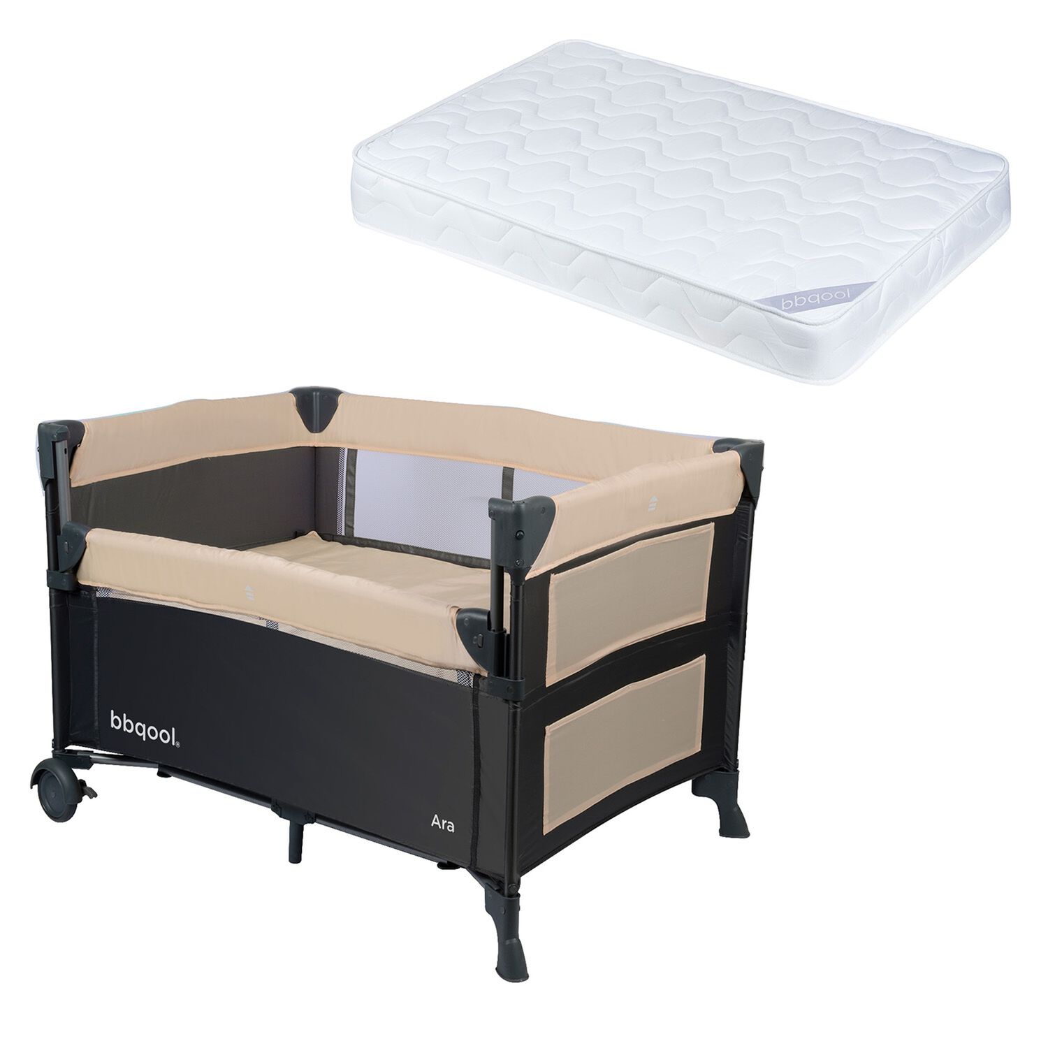 Cuna Playard Colecho Ara Beige + Colch&oacute;n De Espuma image number 0.0