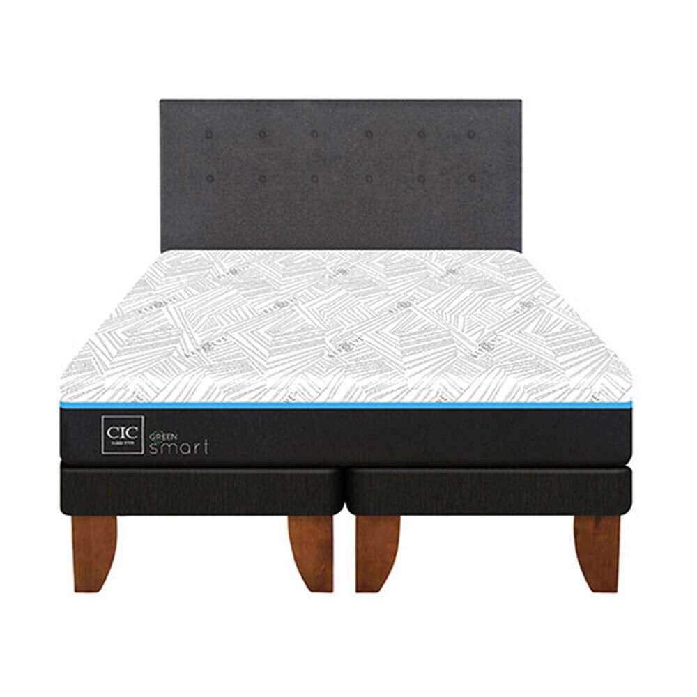 Cama Europea Cic Green Infinity / King / Base Dividida + Respaldo image number 0.0