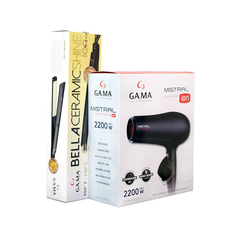 Combo Gama Alisador Bella Shine + Secador Mistral Tourmaline image number 4.0
