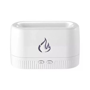 Pack Humidificador Blanco Efecto Llamas + 6 Esencias