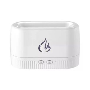 Pack Humidificador Blanco Efecto Llamas + 6 Esencias