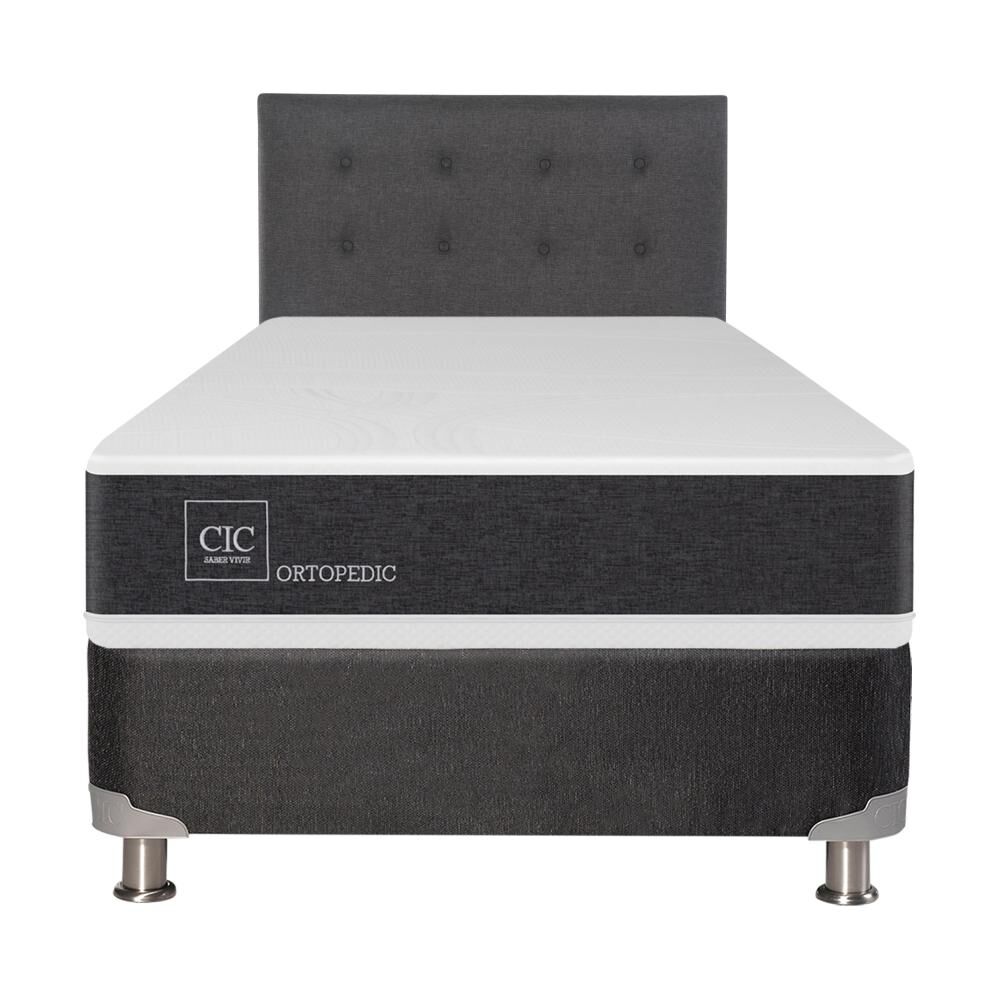 Box Spring Cic Ortopedic / 1.5 Plazas / Base Normal + Respaldo image number 0.0