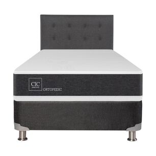 Box Spring Cic Ortopedic / 1.5 Plazas / Base Normal + Respaldo
