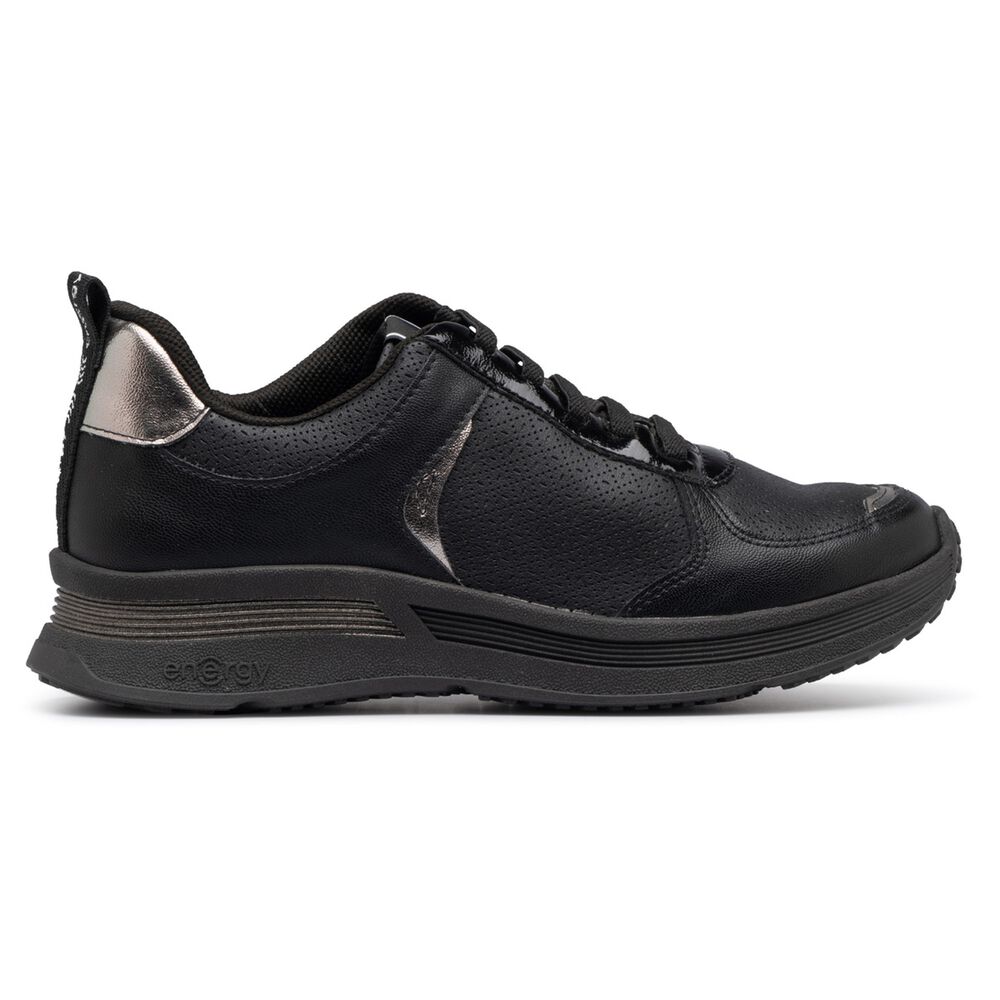 Zapatilla Urbana Mujer Negro/plata Energy Piccadilly image number 0.0