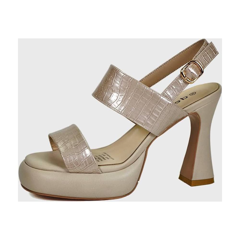 Sandalia Cuero Kader Beige image number 0.0