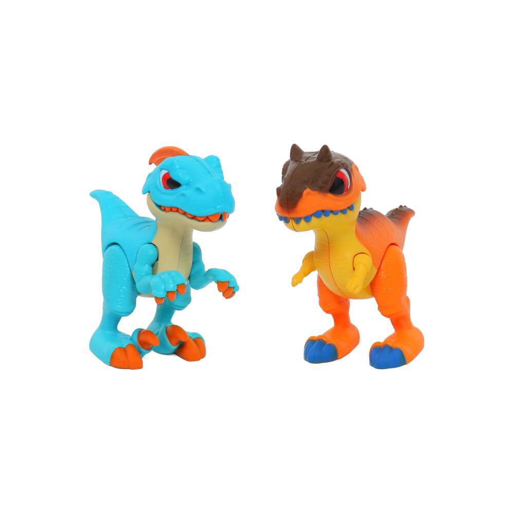 2 Dinosaurios (raptor & Megalosaurus) Happy Line image number 3.0