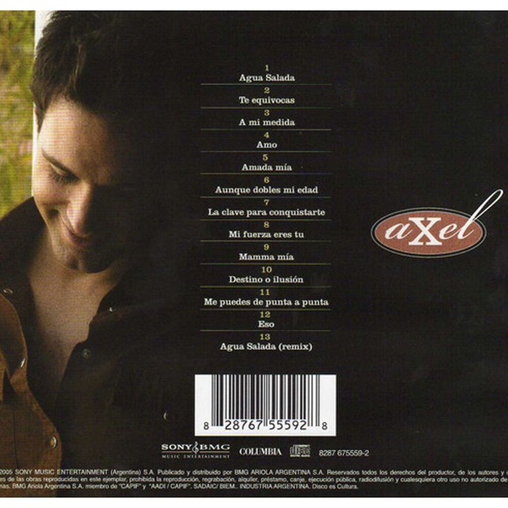 Axel - De Punta A Punta: Lo Mejor | Cd image number 1.0