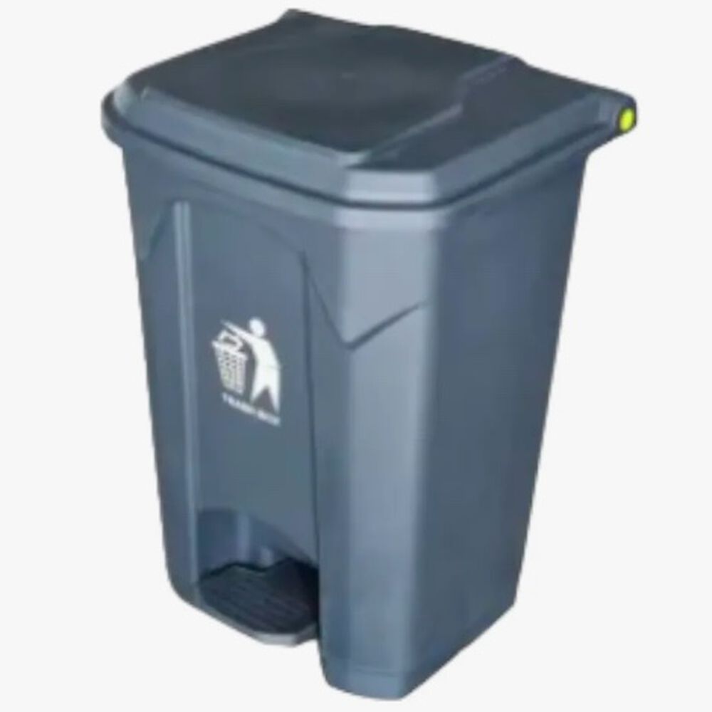 Basurero Tacho Contenedor De Basura 50 Litros Con Pedal Gris image number 0.0