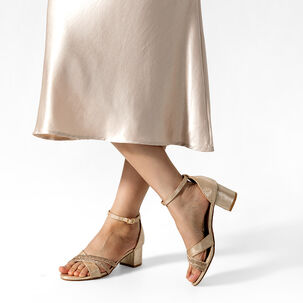 Sandalia Taco Grueso Fiesta Pedrería Mujer Weide You525 Sandalia Taco Grueso Fiesta Pedrería Mujer Weide You525