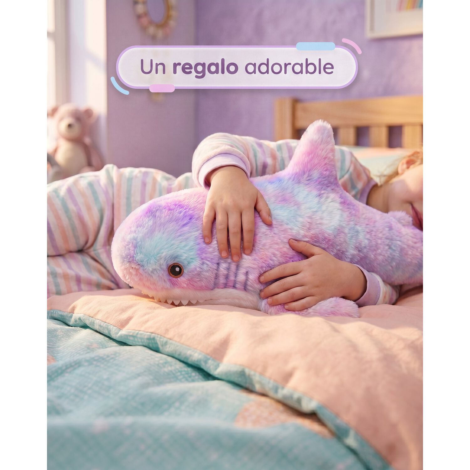 Peluche Tiburon Tierno Multicolor 25 Cm image number 4.0