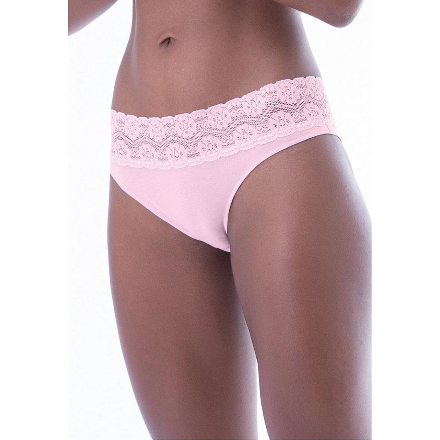 Bikini Algod&oacute;n Con Encaje Palo De Rosa 2rios image number 3.0