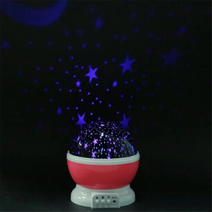 Proyector Espantacuco De Cielo Estrellado Luz Led Color Rosado