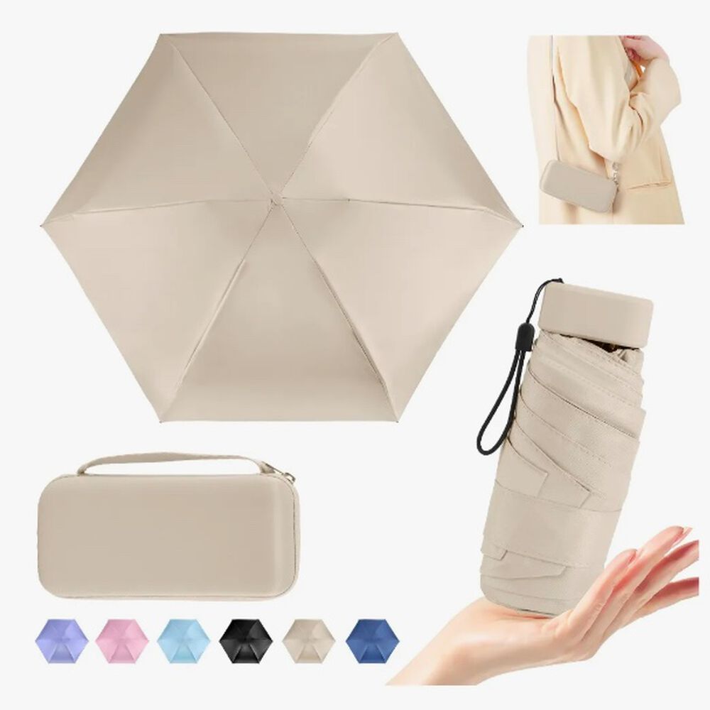 Mini Paragua Plegable Blanco image number 0.0