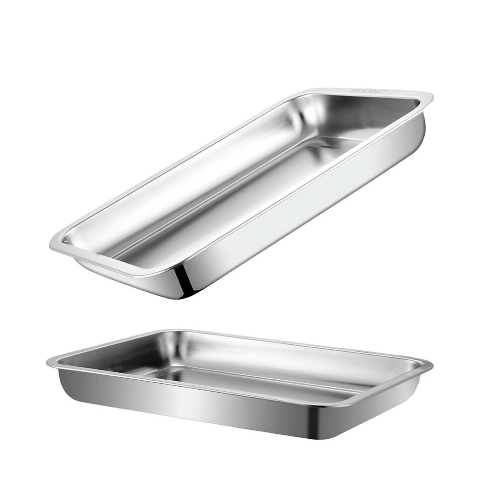Bandeja Rectangular Profunda De Acero Para Horno 32x22 Cm image number 1.0