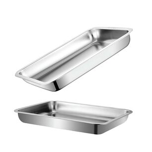 Bandeja Rectangular Profunda De Acero Para Horno 32x22 Cm