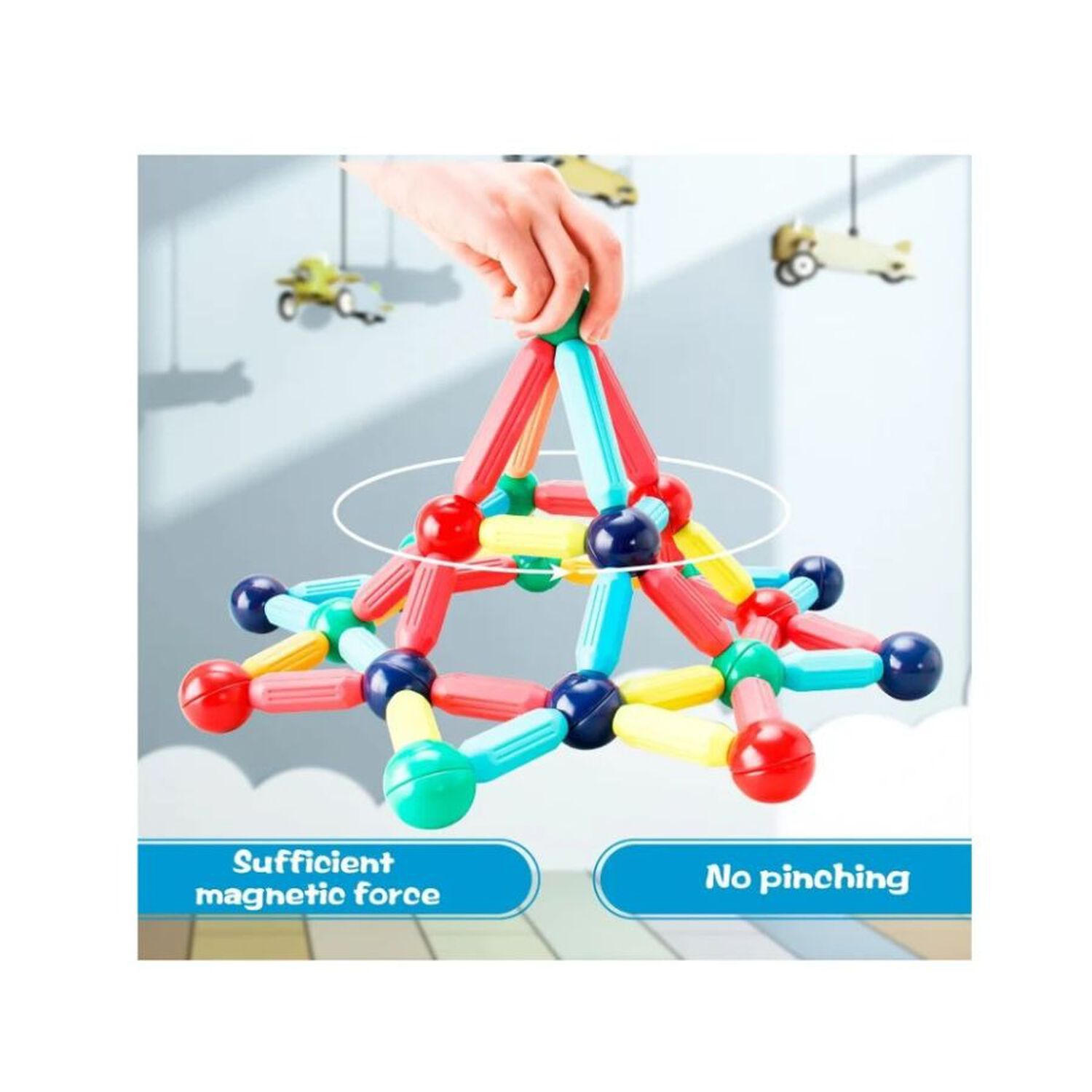 Bloques Magn&eacute;ticos Construcci&oacute;n 36 Pcs Juguete Stem Ni&ntilde;os image number 1.0