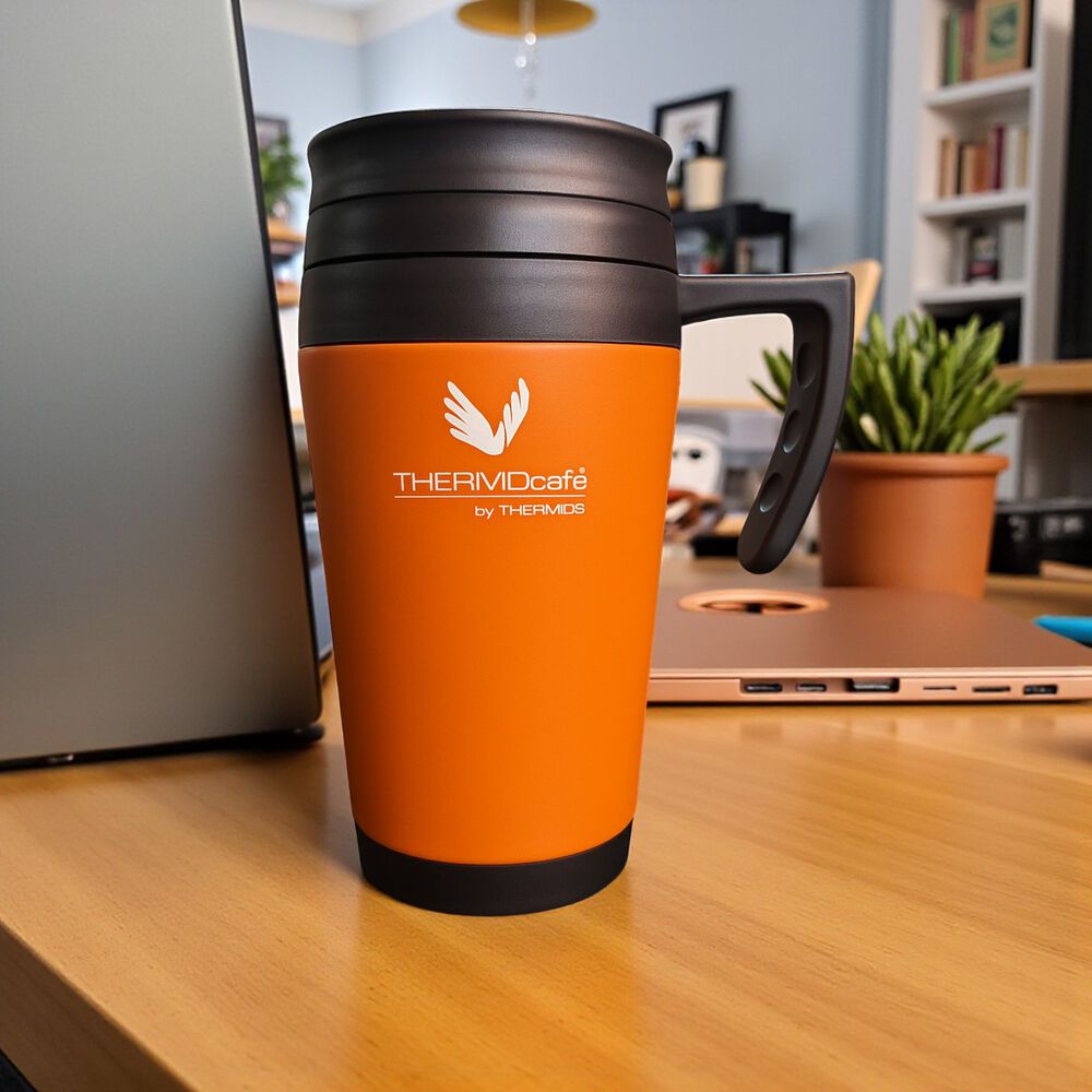 Vaso Mug Térmico Inox 400ml Orange Edition Thermos Df2000-sn image number 3.0