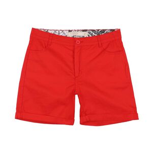 Bermuda B&aacute;sico Liso Tiro Medio Regular Mujer Geeps