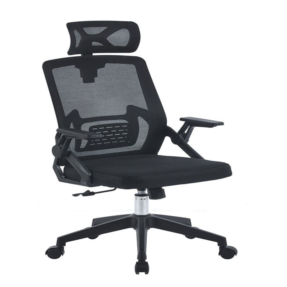 Silla De Oficina Ejecutiva Manchester Ergonomica Color Negro Bm-809 Arthome image number 0.0