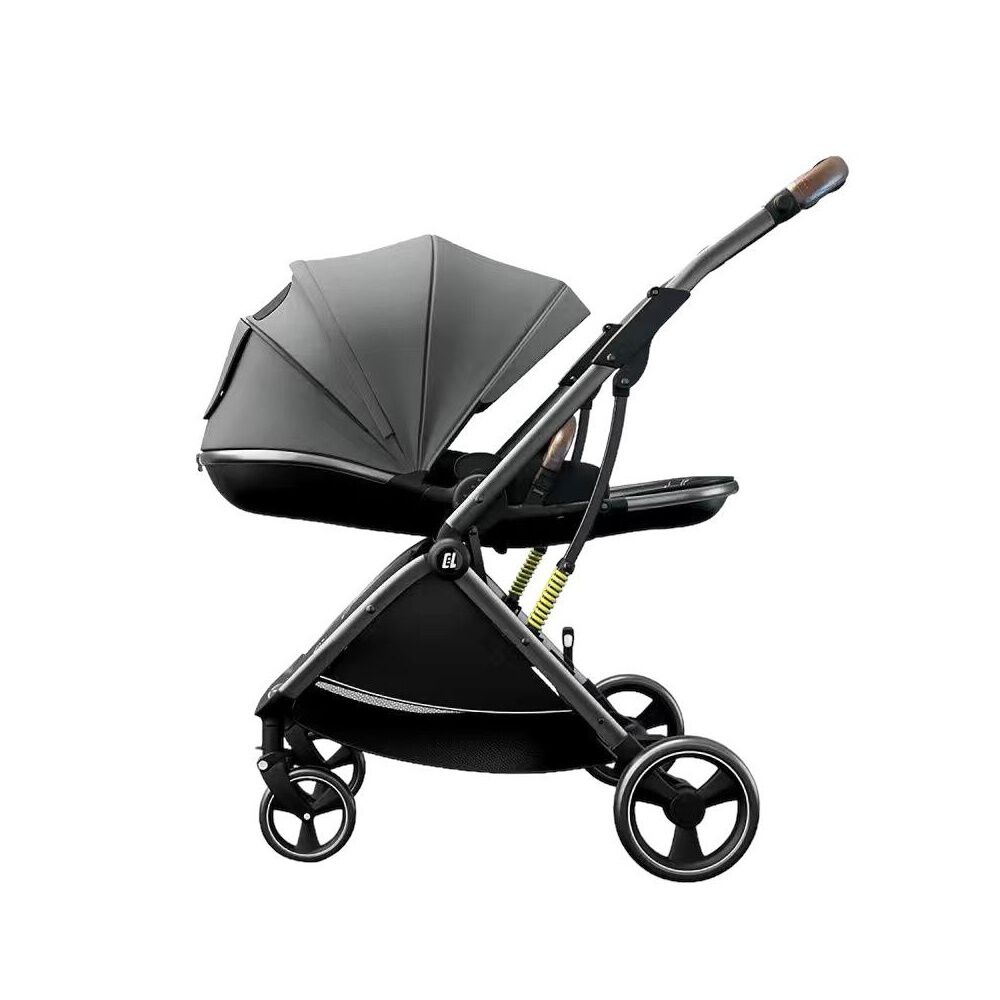 Coche De Paseo Modo Apego Y Panor&aacute;mico Gris Lubabycas image number 0.0