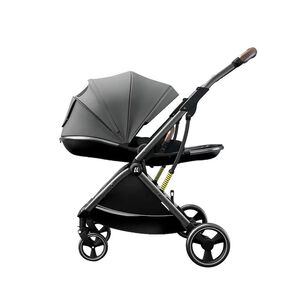 Coche De Paseo Modo Apego Y Panor&aacute;mico Gris Lubabycas