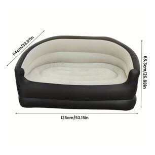 Sof&aacute; Inflable Doble Para Acampar Y Hogar Tumbona Port&aacute;til
