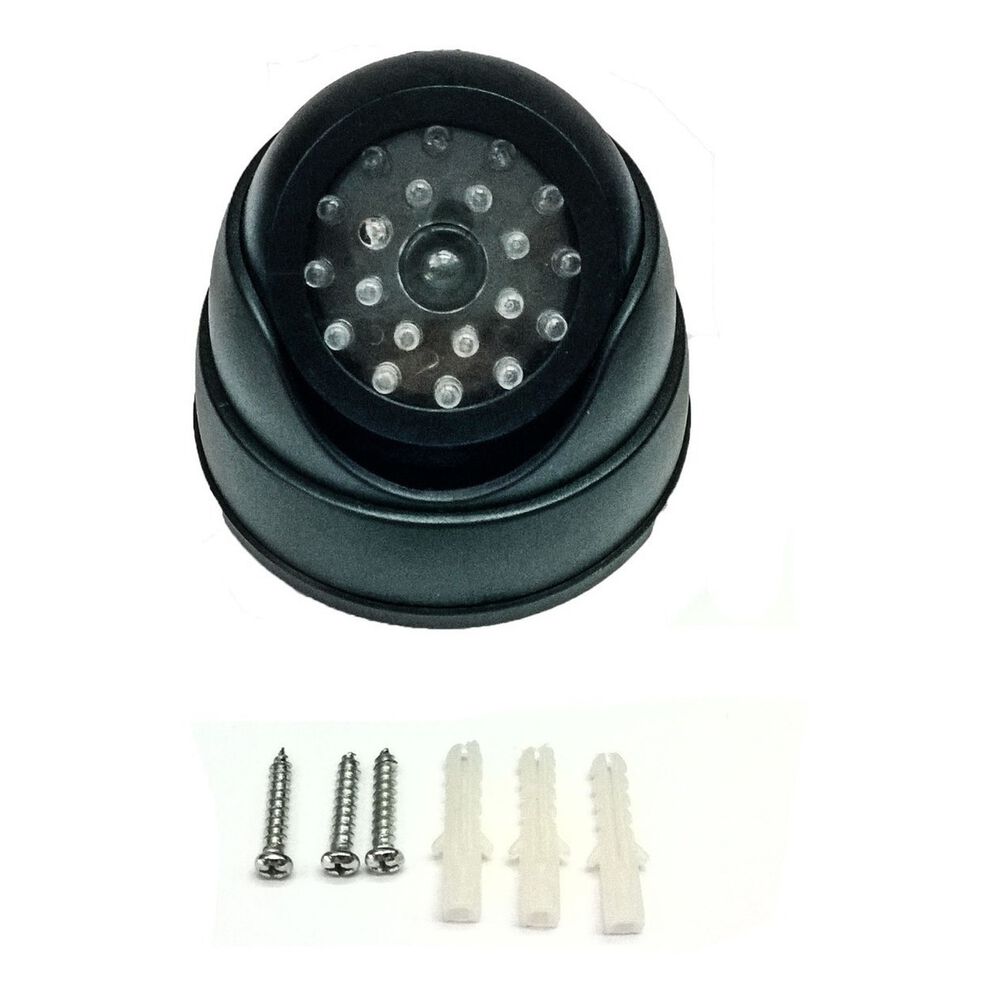 Pack 4 Cámara Vigilancia Falsa Domo Led Intermitente Fácil image number 5.0