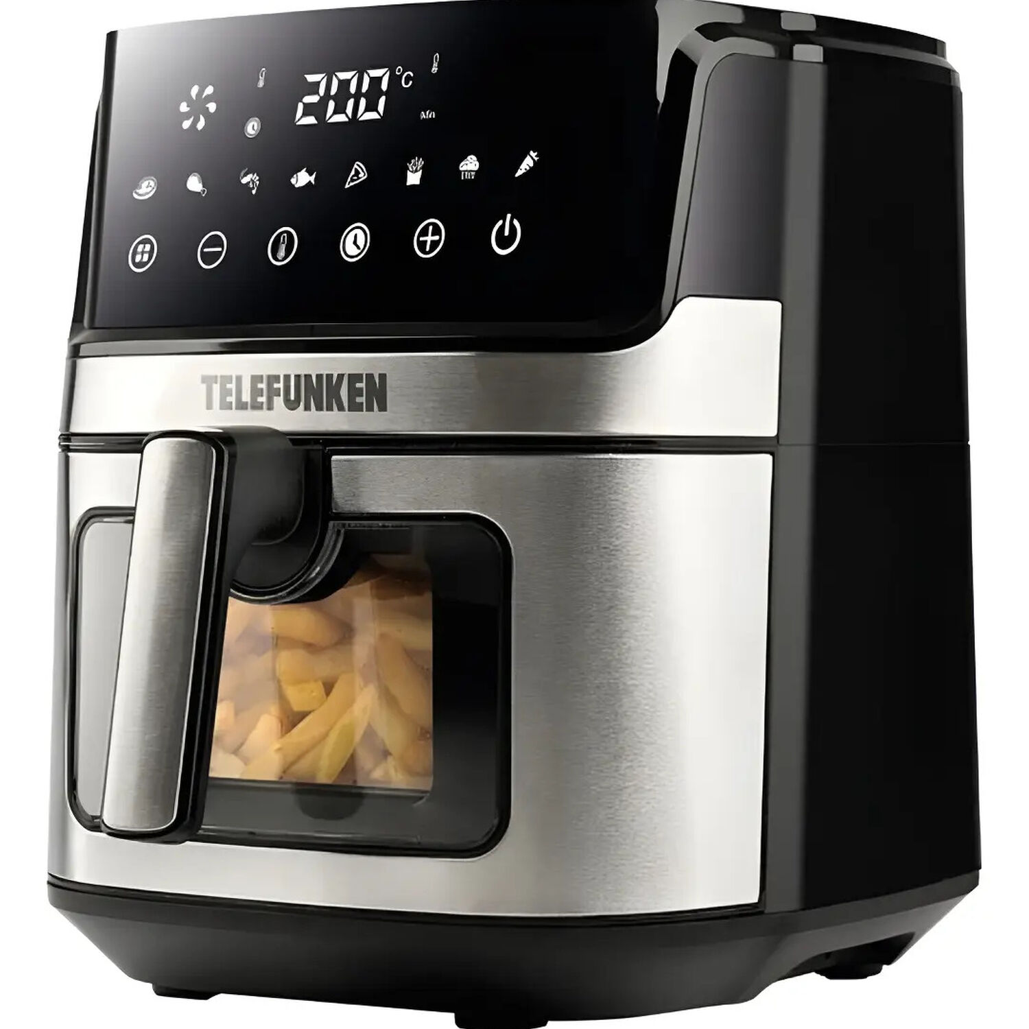 Freidora De Aire Telefunken Easyfryer 6900 Negro Plateado 6.9 Litros image number 0.0