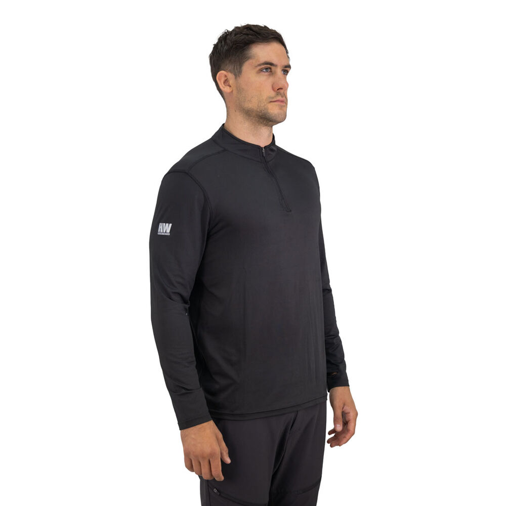 Polera Dry Fit Hw Spx Manga Larga Hombre Black image number 4.0