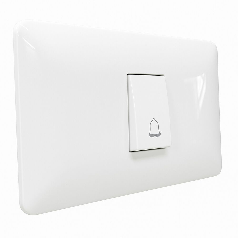 Interruptor Pulsador Timbre 10a 250v, Blanco Armado Lexo image number 1.0