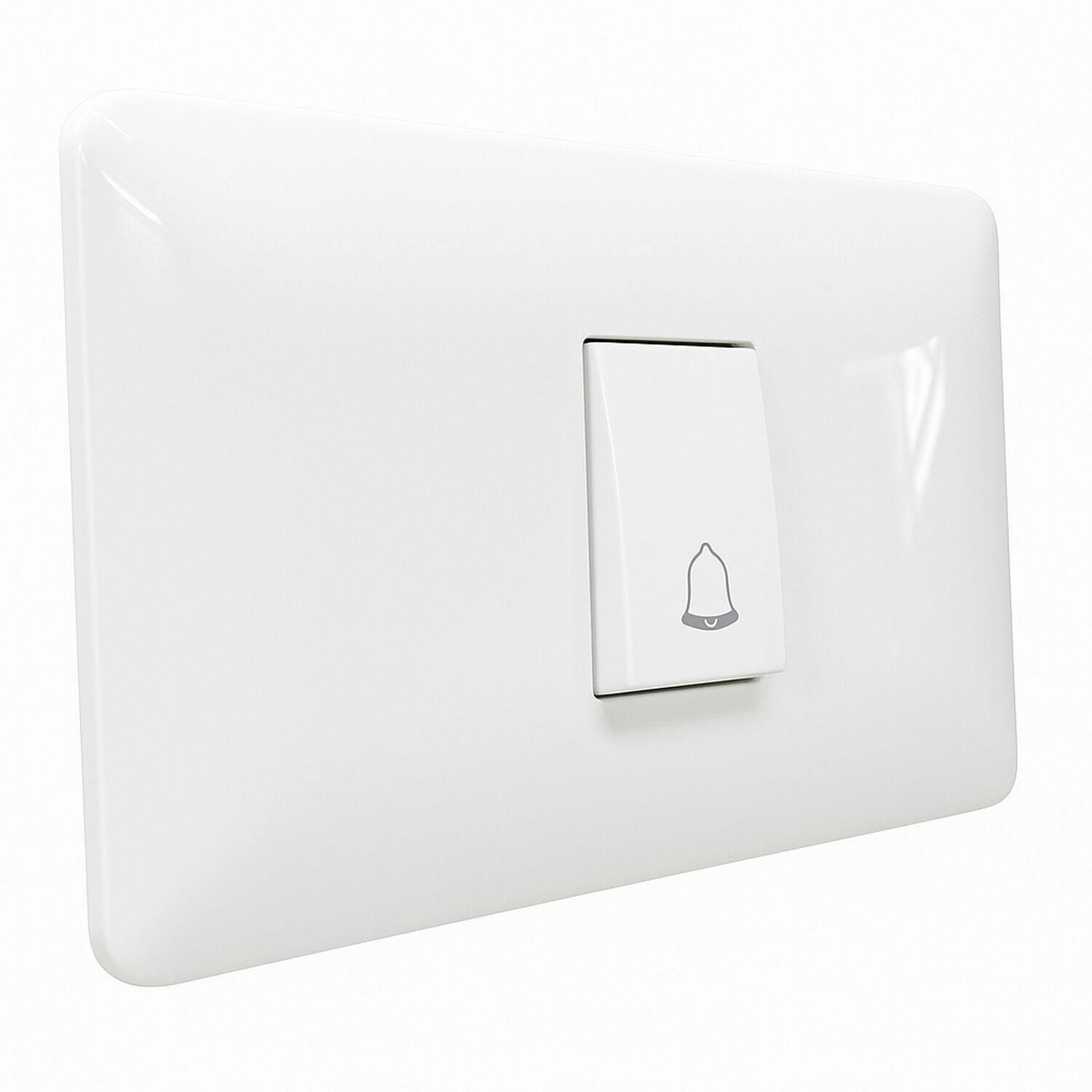 Interruptor Pulsador Timbre 10a 250v, Blanco Armado Lexo image number 1.0
