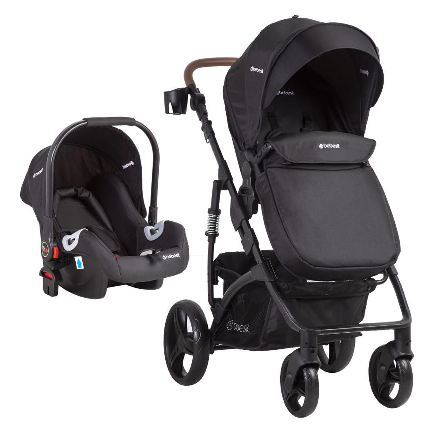 Coche Cuna Travel System Bebesit Quest Lx Negro image number 7.0