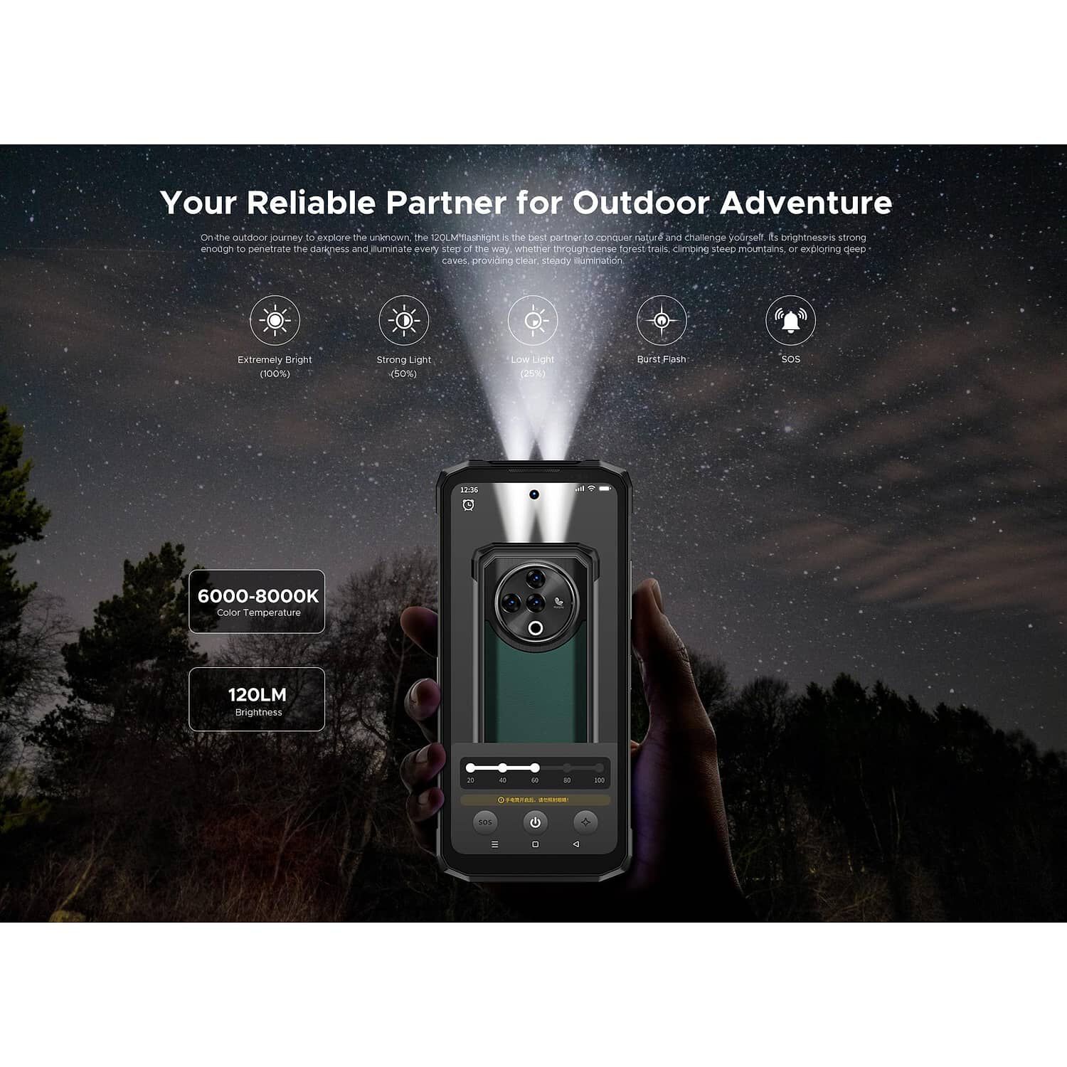 Doogee Fire 6 Power: Celular Rugged Android 14, 50mp, 15.50mah image number 5.0
