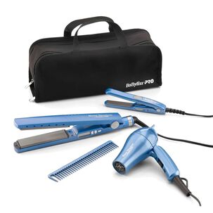 Kit Travel Babylisspro 4 Unidades Plancha Ionica 32mm+sec+plan Mini