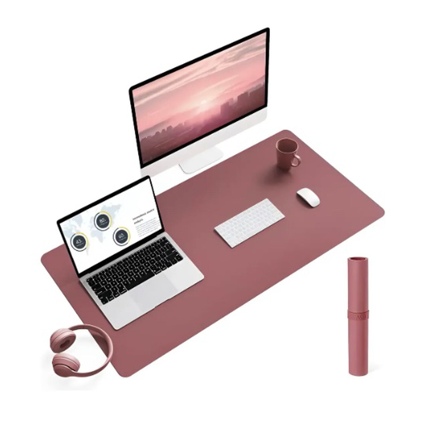 Alfombrilla Mousepad Reversible Burdeo image number 0.0