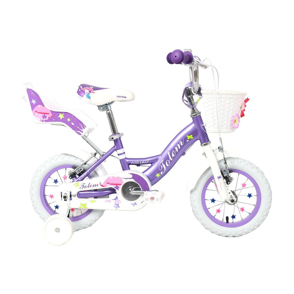 Bicicleta Totem Infantil Aro 12 Miss Lilly Color Morado image number 0.0