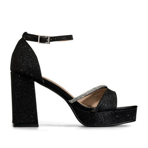 Sandalia Taco Alto Moda Mujer Weide You521