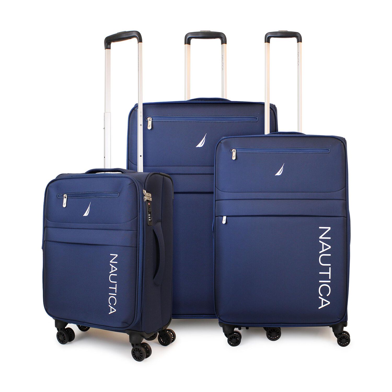 Set De 3 Maletas Blandas S+m+l Nautica Munich Azul image number 0.0