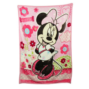 Saco Con Broche Bebé Manta Minnie Rosado Disney