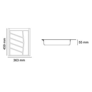 Cubertero Ancho 450mm Volpato Antracita