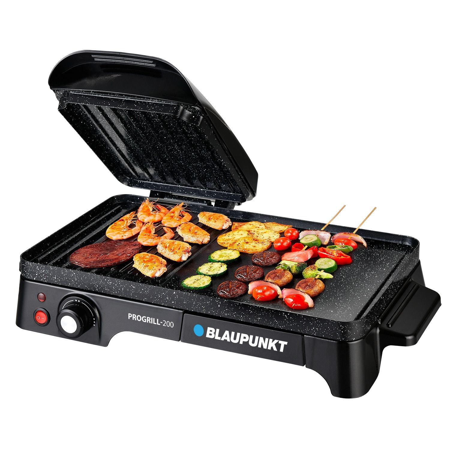 Parrillera Electrica Potencia De 2400w Modelo Pro Grill 200 Marca Blaupunkt image number 4.0
