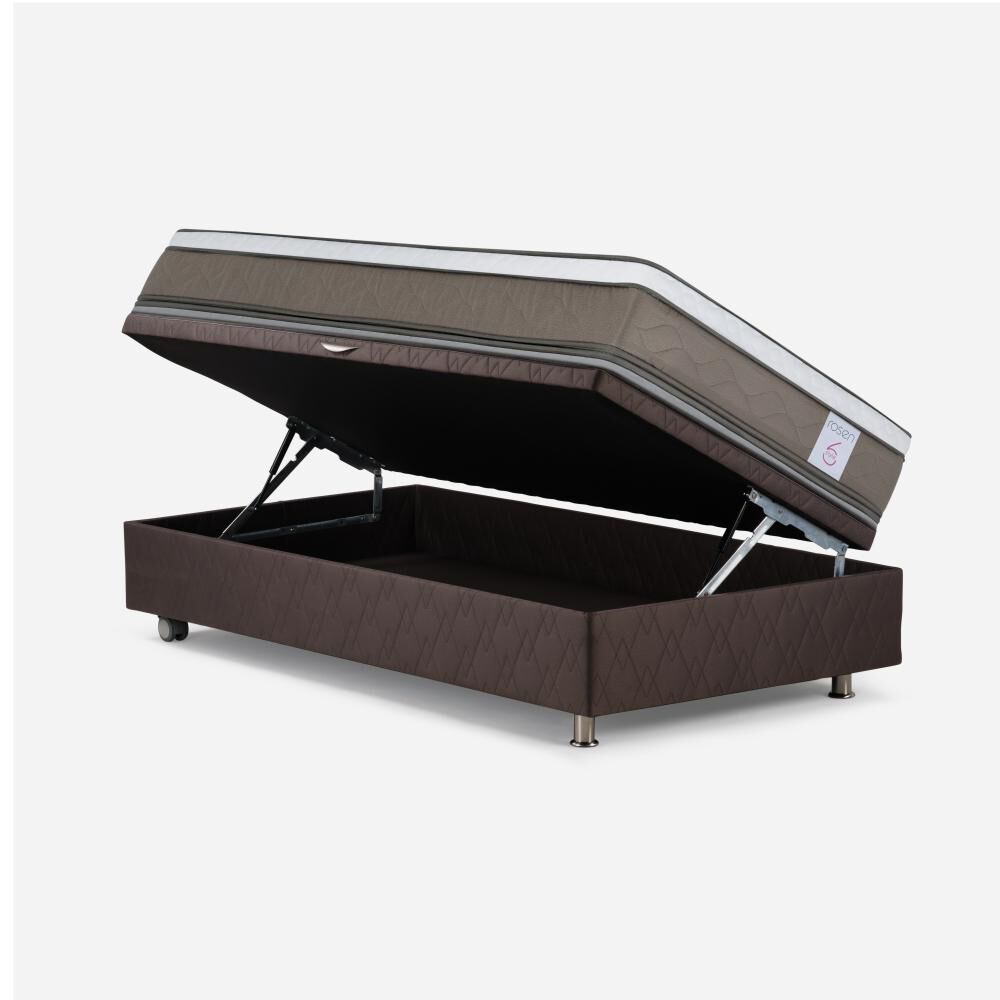 Cama Baúl Rosen New Style 6 / 1.5 Plazas / Base Normal + Respaldo image number 2.0