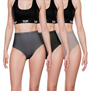 Pack Calzón Mujer Top / 3 Piezas