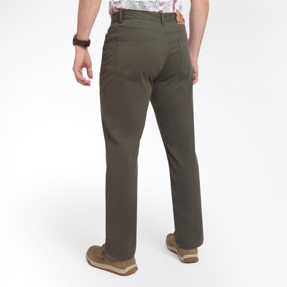 Pantal&oacute;n Liso Tiro Medio Regular Hombre Peroe image number 3.0