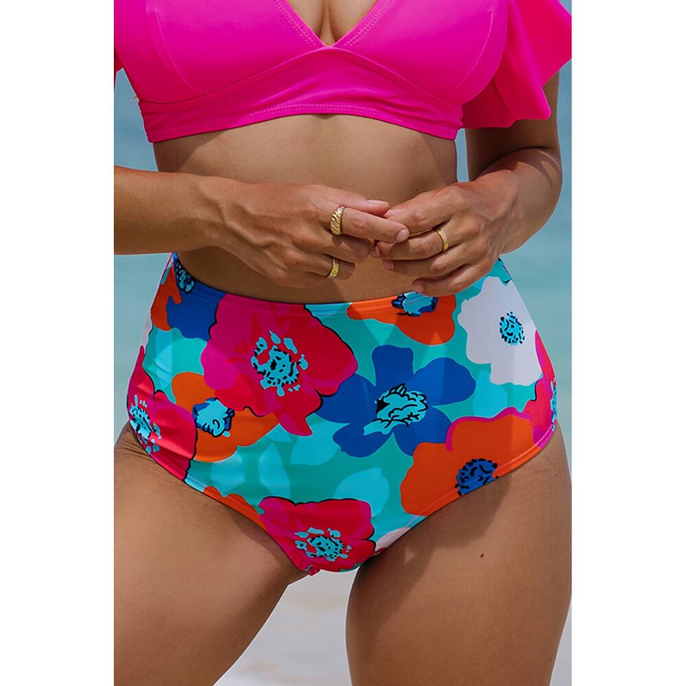 Calzon Bottom De Ba&ntilde;o Talle Alto Control Floral Gloriahoon image number 2.0